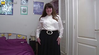 Kinky plavuša Sandra duboko siše kurac